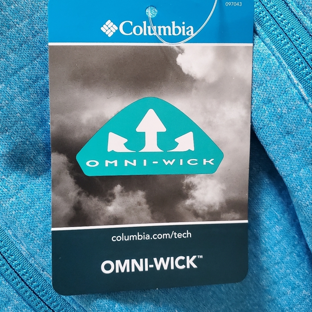 Columbia Vibrant Blue Zip-Up Jacket. Size Medium - Picture 8 of 10